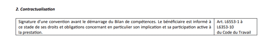 charte du bilan de compétence partie 3.